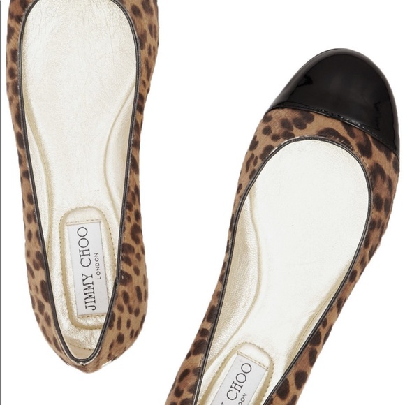 JIMMY CHOO Leopard pony patent-leather ballet flat - Picture 11 of 11